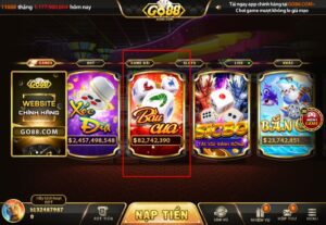 Giao diện game Bầu Cua tại Go88