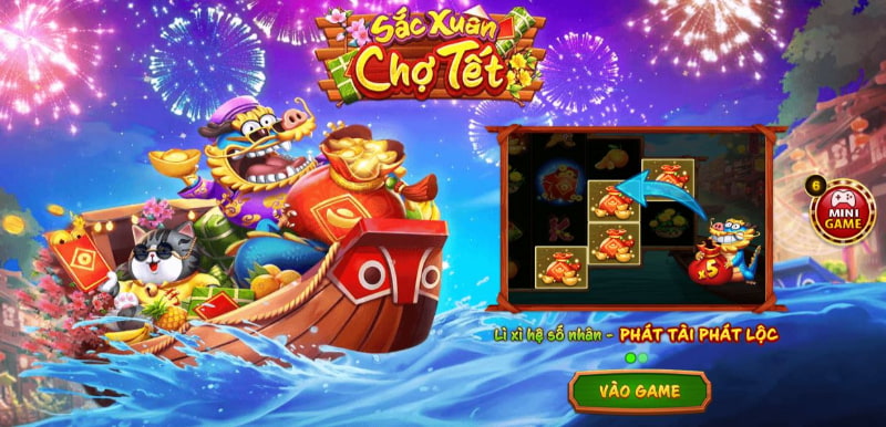 Giới thiệu slot game tuyệt đỉnh Sắc Xuân Chợ Tết