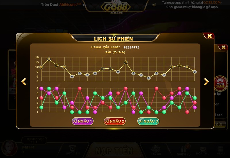 Lịch sử phiên Tài xỉu - Tham khảo tuyệt vời trước khi đặt cược