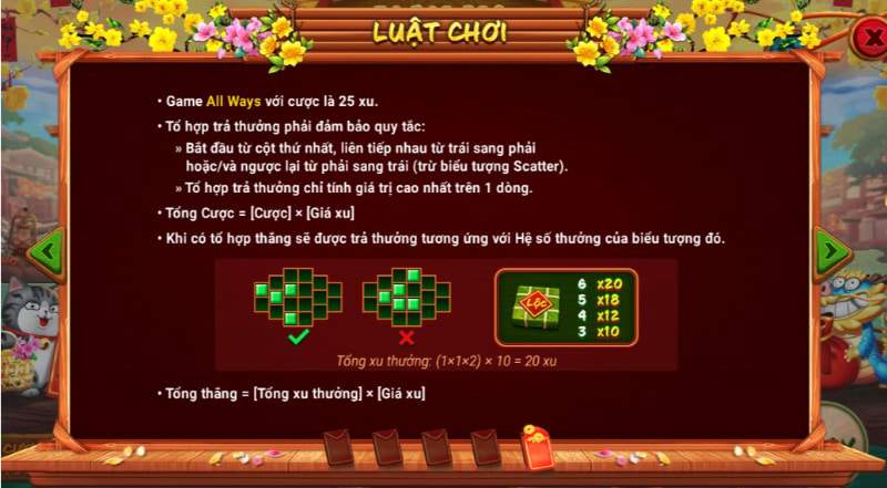 Luật chơi siêu phẩm Sắc Xuân Chợ Tết cổng game GO88