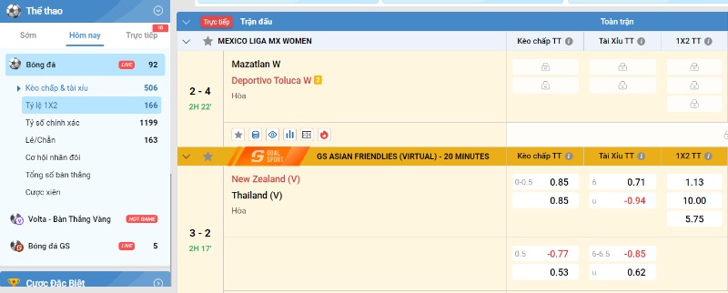 Các hình thức thi đấu được cập nhật tại sân chơi