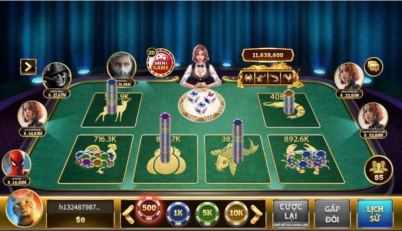 Tính năng hiển thị trên bàn cược